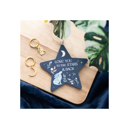 LOVE YOU TO THE STARS AND BACK HARE HANGING DECORATION