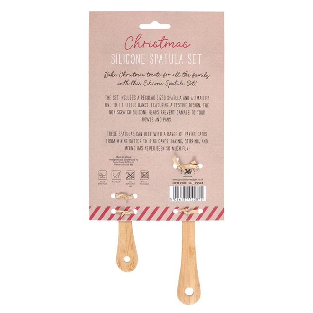 SANTA'S HELPER SILICONE SPATULA SET