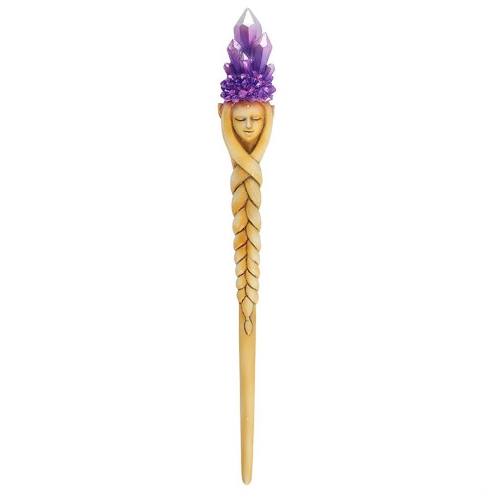 PURPLE CRYSTAL GODDESS WAND