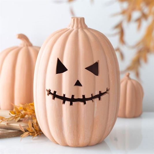 30cm TERRACOTTA PUMPKIN ORNAMENT