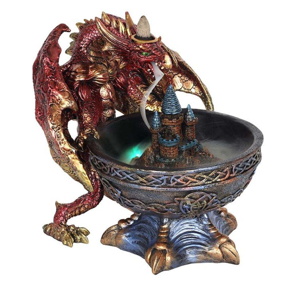 LARGE DRAGON BOWL BACKFLOW INCENSE BURNER