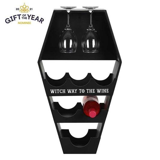 COFFIN WINE SHELF