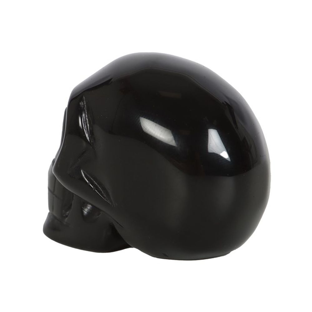 BLACK OBSIDIAN CRYSTAL SKULL