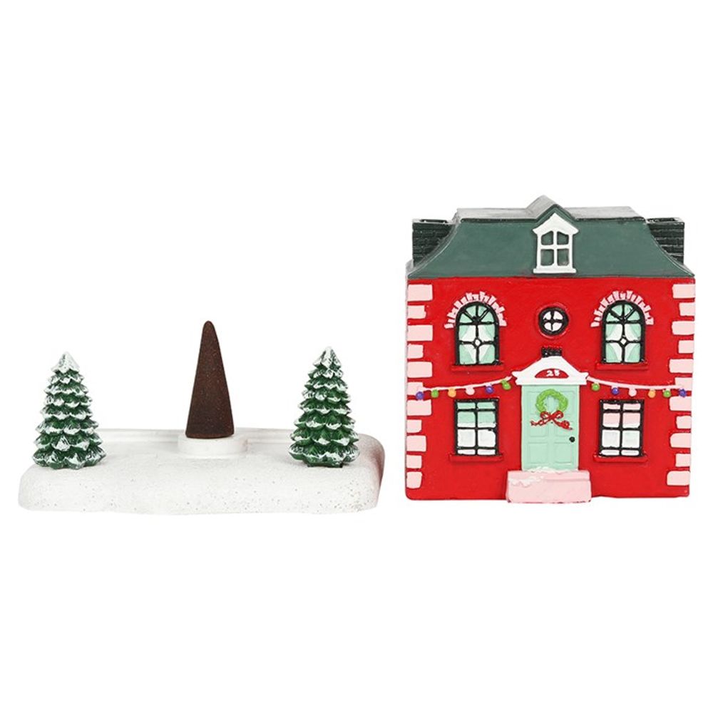 CHRISTMAS HOUSE INCENSE CONE BURNER