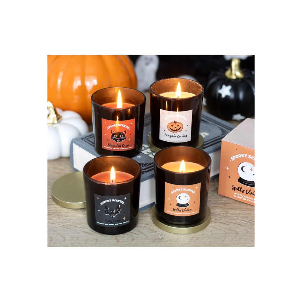 BLACK CAT CURSE CINNAMON ORANGE CANDLE