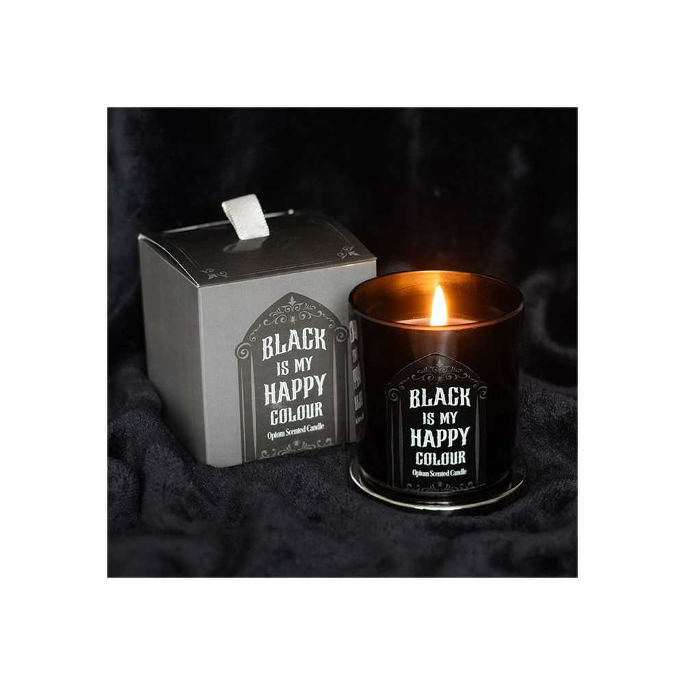 BLACK IS MY HAPPY COLOUR OPIUM CANDLE