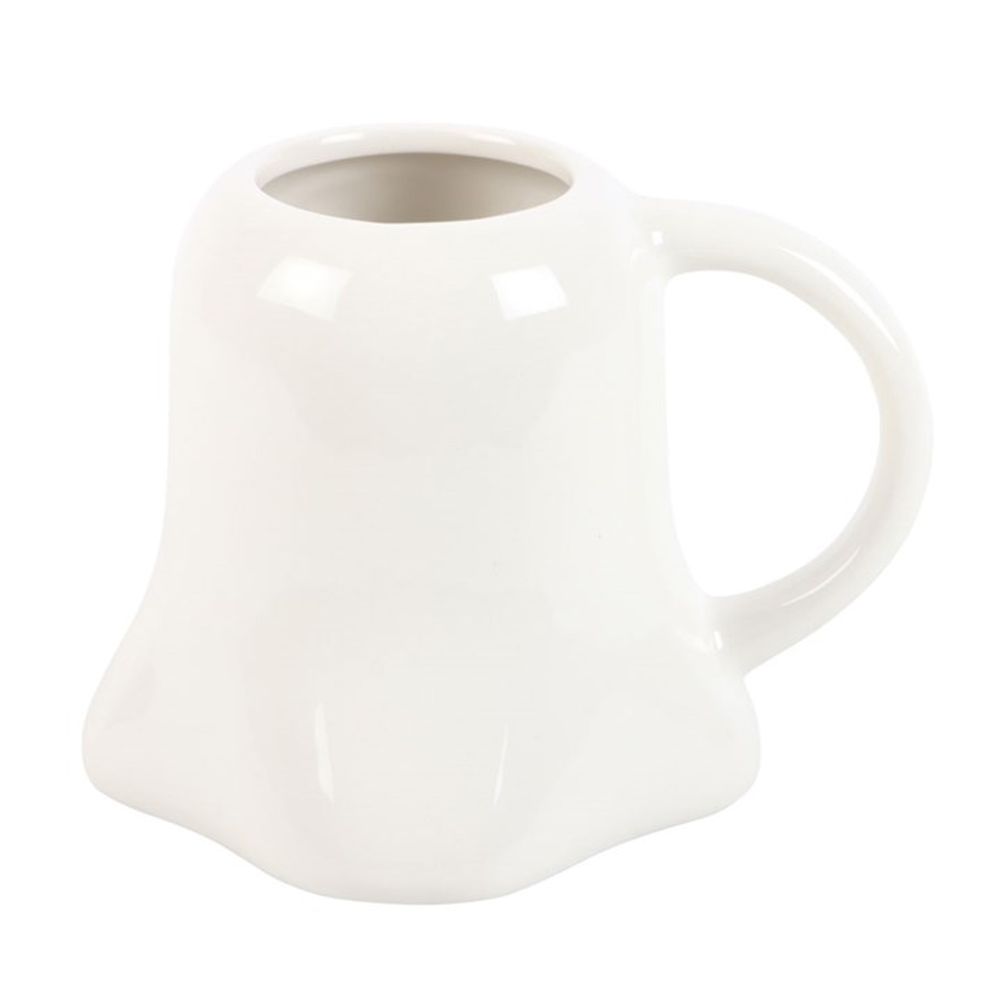 MR BOO GHOST SHAPED MUG WITH BOW TIE