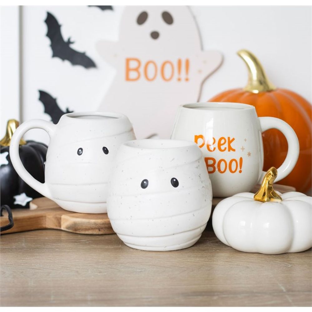 PEEKABOO GHOST ROUNDED MUG