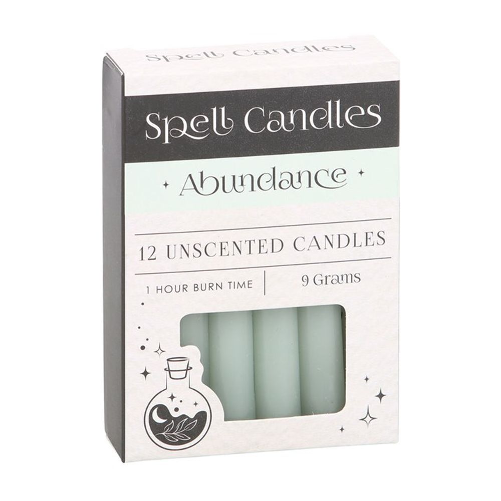 PACK OF 12 ABUNDANCE SPELL CANDLES