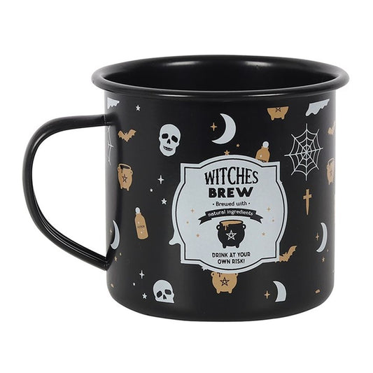 WITCHES BREW ENAMEL MUG