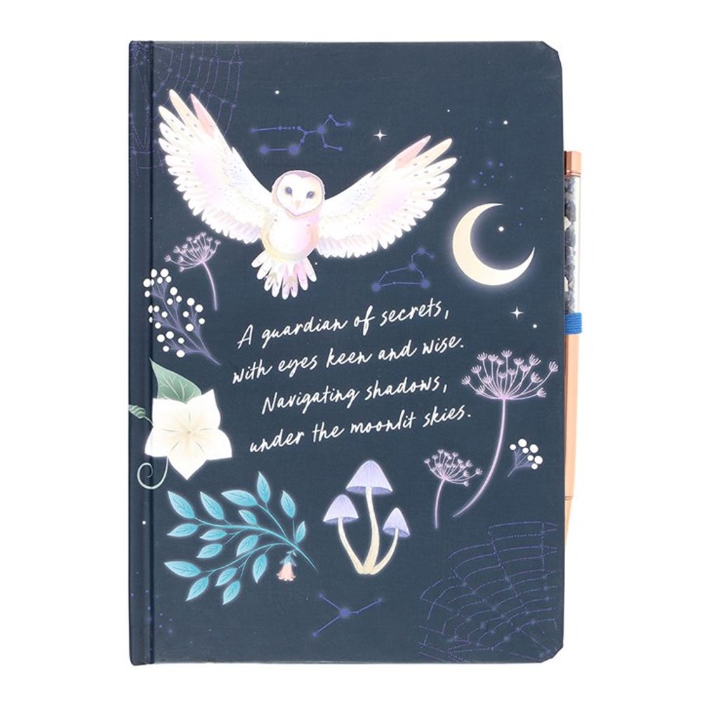 NIGHT OWL JOURNAL WITH SODALITE PEN