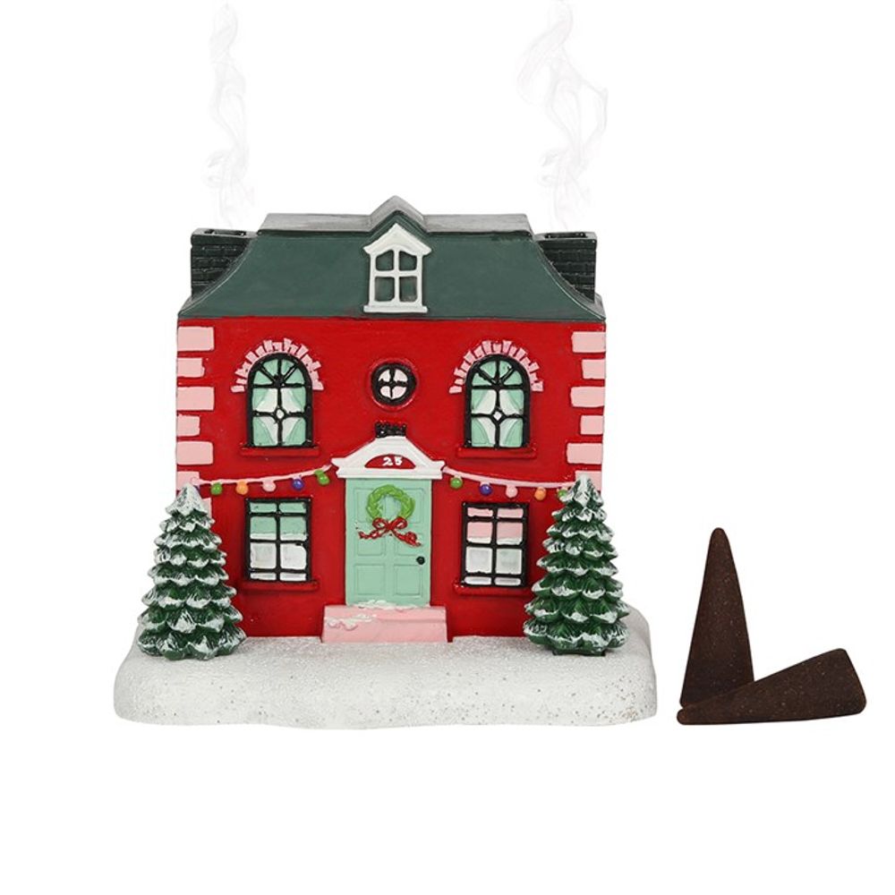 CHRISTMAS HOUSE INCENSE CONE BURNER