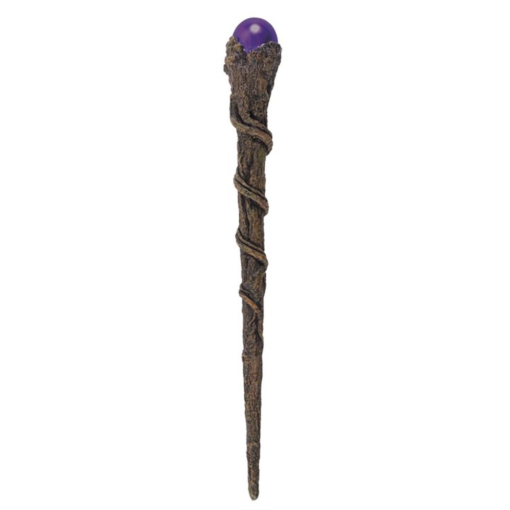 BRANCH WAND WITH PURPLE SPHERE