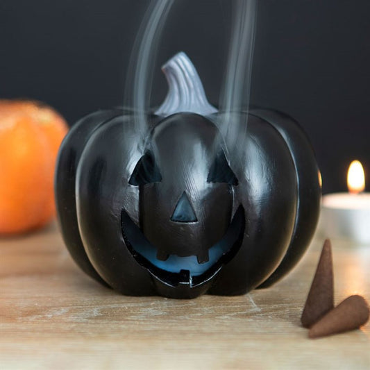 BLACK PUMPKIN INCENSE CONE HOLDER