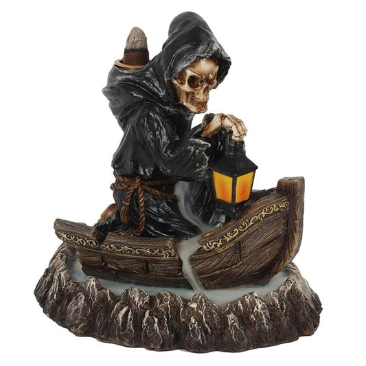 GRIM REAPER BOAT BACKFLOW INCENSE BURNER