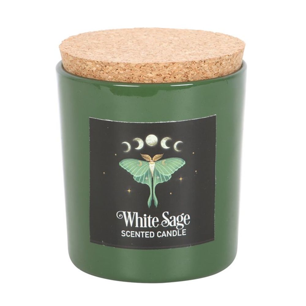 LUNA MOTH WHITE SAGE CANDLE